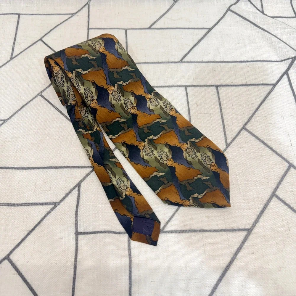 J. Garcia Silk Necktie OS Multicolor Flamenco Dancer Collection Nine Art Tie